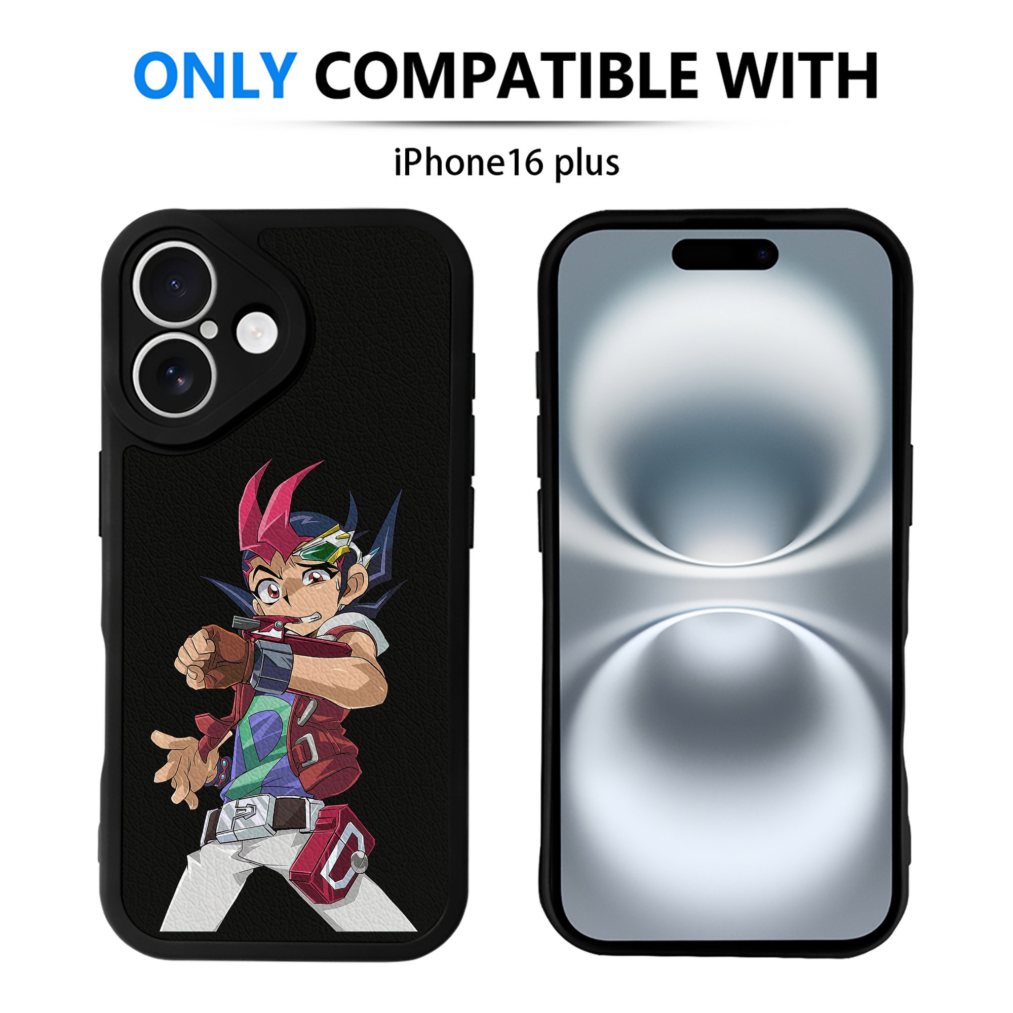 遊☆戯☆王 Yu-Gi-Oh! 【iPhone 16シリーズ対応】シリコンスマホケース（レザー調） 材質：シリコン